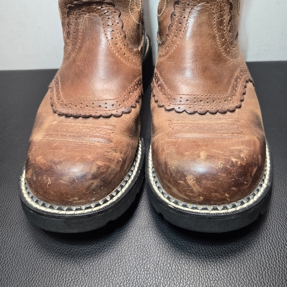 Ariat Fatbaby Western Boot 9B Women's Brown Leather Country - Picture 8 of 12